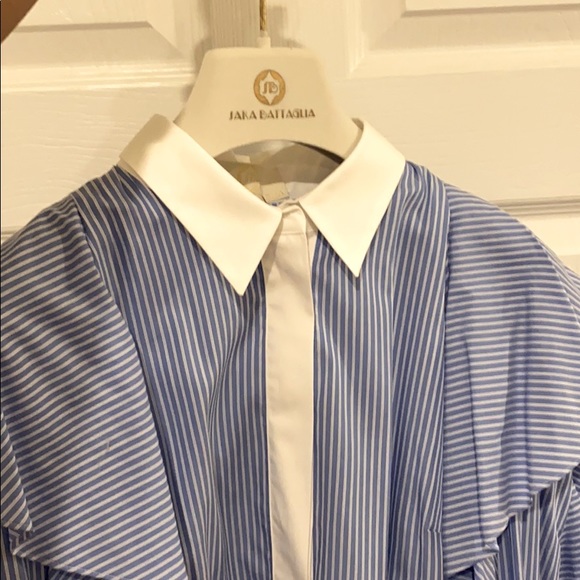 BRAND NEW 🦋 Sara Battaglia Long Sleeve w/Ruffles - Picture 2 of 7